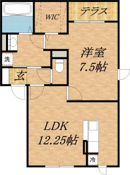 1号室タイプ 間取り